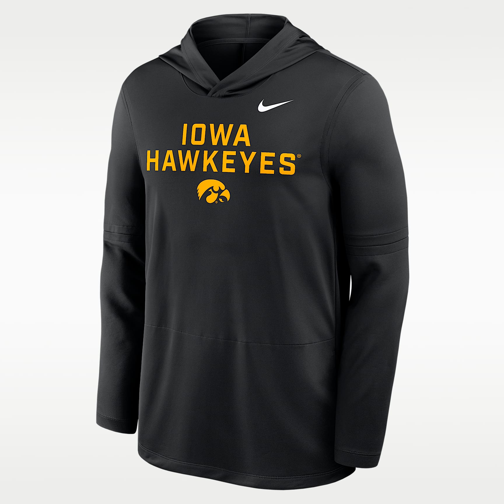 haya36！ Iowa Sideline Men's Nike Dri-FIT College Long-Sleeve Hooded Top